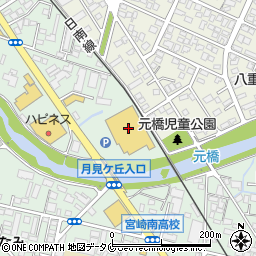 スーパーセンタートライアル宮崎恒久店周辺の地図