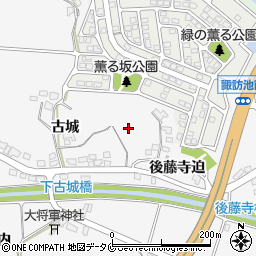 宮崎県宮崎市古城町周辺の地図