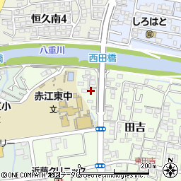 宮崎県宮崎市田吉1036-7周辺の地図