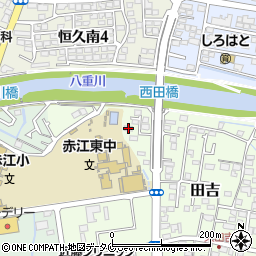 宮崎県宮崎市田吉1036-8周辺の地図