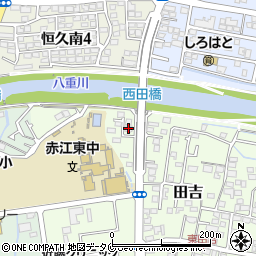 宮崎県宮崎市田吉1048-2周辺の地図