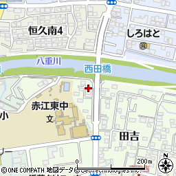 宮崎県宮崎市田吉1036-3周辺の地図