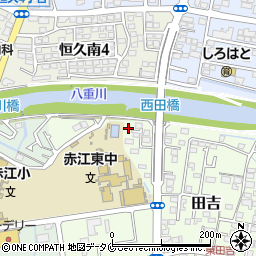 宮崎県宮崎市田吉1041周辺の地図