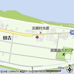 宮崎県宮崎市田吉2188周辺の地図