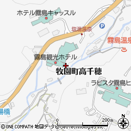 鹿児島県霧島市牧園町高千穂3880周辺の地図