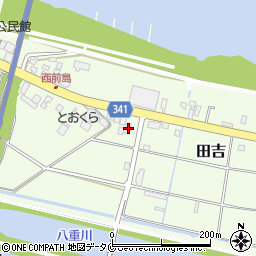 宮崎県宮崎市田吉1801-2周辺の地図