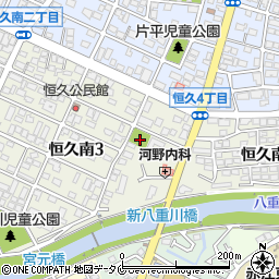 大藪街区公園トイレ周辺の地図