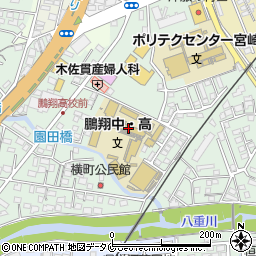鵬翔高等学校周辺の地図