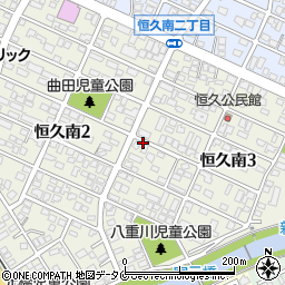 宮崎県宮崎市恒久南周辺の地図