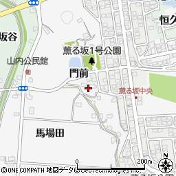 宮崎県宮崎市古城町門前周辺の地図