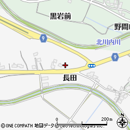 宮崎県宮崎市古城町（長田）周辺の地図