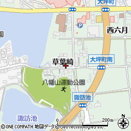 宮崎県宮崎市大坪町草葉崎周辺の地図