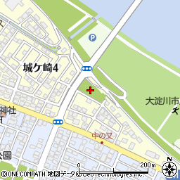 中ノヌ街区公園周辺の地図