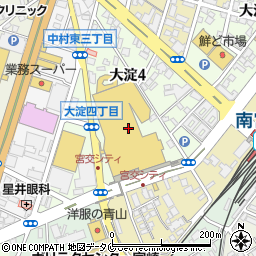 宮交シティ周辺の地図