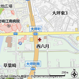 宮崎県宮崎市大坪町西六月2207-1周辺の地図