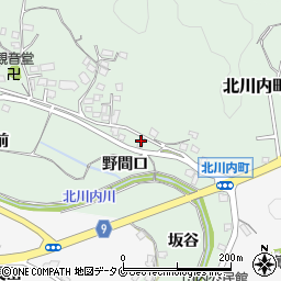 宮崎県宮崎市北川内町野間口周辺の地図