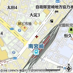 ニッポンレンタカー南宮崎駅前営業所周辺の地図
