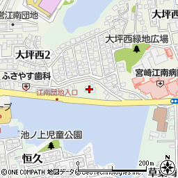 宮崎中央農業協同組合　宮崎統括支店大淀支店周辺の地図