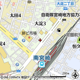 アパマンショップ　宮崎南店周辺の地図