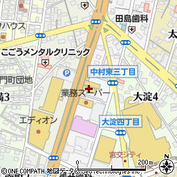 南九州スバル宮崎南店周辺の地図