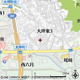 尾崎緑地広場周辺の地図