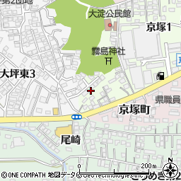 京塚緑地広場周辺の地図