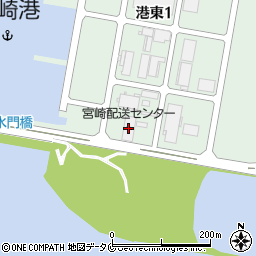 宮崎配送センター周辺の地図