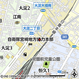 宮崎県宮崎市東大淀1丁目7-20周辺の地図