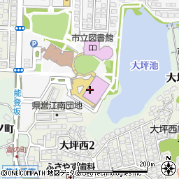 宮崎市民文化ホール　イベントホール周辺の地図