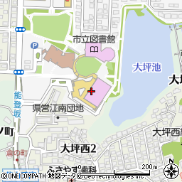 宮崎市民文化ホール　大ホール周辺の地図