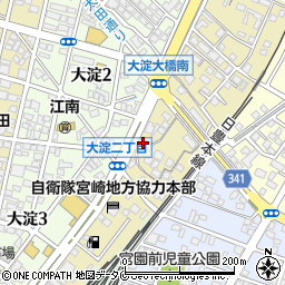 宮崎県宮崎市東大淀1丁目5-29周辺の地図