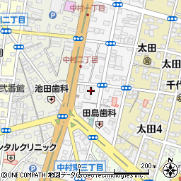 宮崎県宮崎市中村東周辺の地図