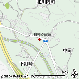 北川内公民館周辺の地図