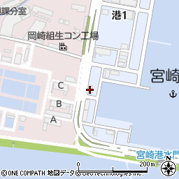 宮崎漁協周辺の地図