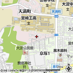 宮崎県宮崎市天満町周辺の地図