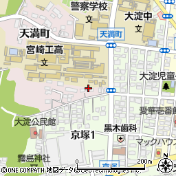 宮崎県宮崎市天満町10周辺の地図