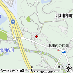 宮崎県宮崎市北川内町谷口周辺の地図
