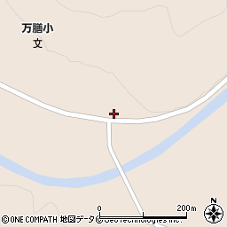 鹿児島県霧島市牧園町万膳707周辺の地図