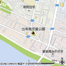 出来島街区公園トイレ周辺の地図