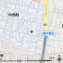 宮崎県宮崎市中西町244周辺の地図