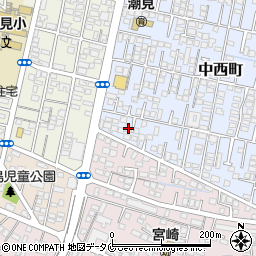 宮崎県宮崎市中西町129周辺の地図