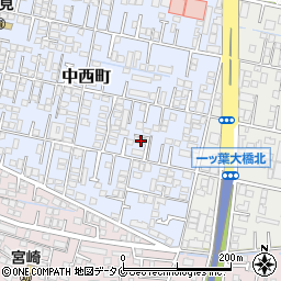 宮崎県宮崎市中西町249周辺の地図