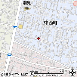 宮崎県宮崎市中西町112-3周辺の地図