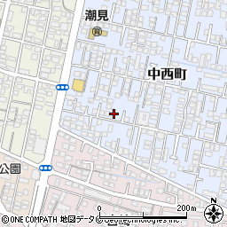 宮崎県宮崎市中西町115周辺の地図