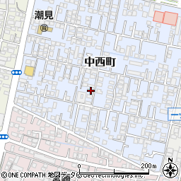 宮崎県宮崎市中西町106周辺の地図