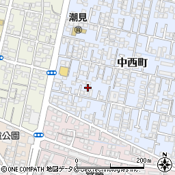 宮崎県宮崎市中西町116周辺の地図