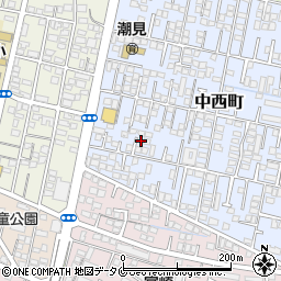 宮崎県宮崎市中西町117周辺の地図