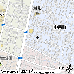 宮崎県宮崎市中西町118周辺の地図