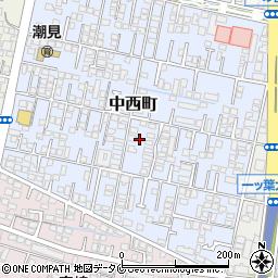 宮崎県宮崎市中西町221周辺の地図