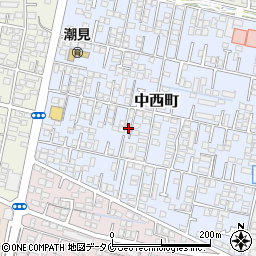 宮崎県宮崎市中西町102-2周辺の地図